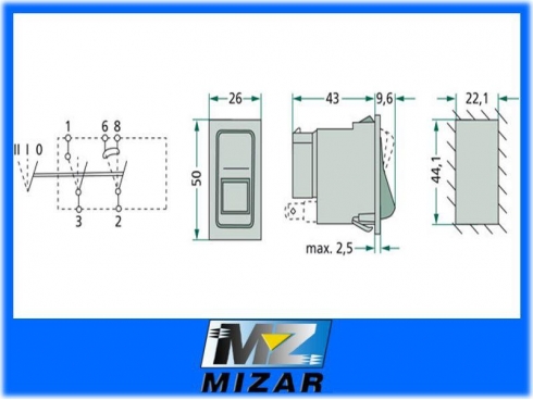 Włącznik świateł Case 245910C1 3221180R1-10201