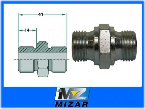 Nypel 1/2" x 1/2"-12315