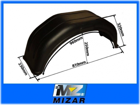 BŁOTNIK PLASTIKOWY DO PRZYCZEPKI 14"-14606