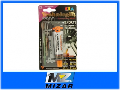 KLEJ METALOWY Technicqll EPOKS. 2x20ml PŁYNNY META-14857