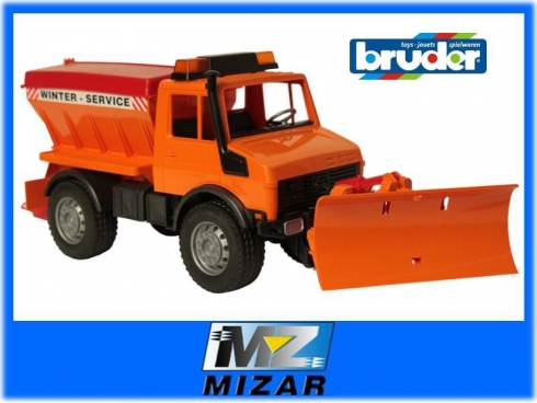 Samochód Unimog z pługiem śnieżnym Bruder 02572-14819