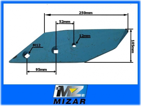 NAKŁADKA DZIÓB LEMIESZA PRAWA C2S LEMKEN 3364054-16710