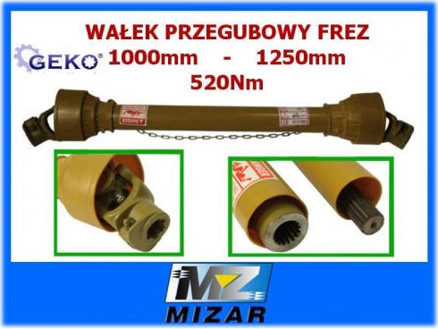 WAŁEK PRZEGUBOWY FREZ 1000-1250mm 520Nm-16879