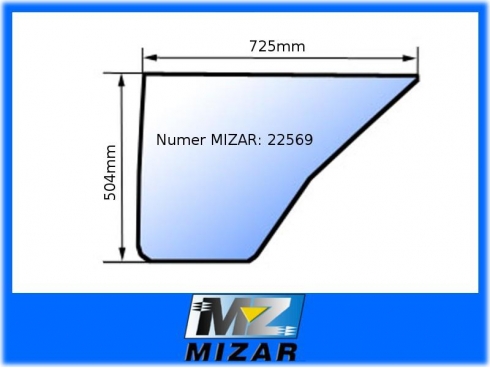 SZYBA NR 727 DRZWI DÓŁ L / P PRONAR NR.727-19674
