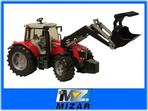 Ciągnik Massey Ferguson 7600 z ładowaczem czołowym Bruder 03047-20188