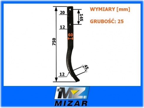 Grządziel 750mm Farmet 4000044-20627