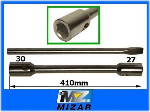 KLUCZ DO KÓŁ 27mm x 30mm DŁ. 410mm Z PRZETYCZKĄ-21893