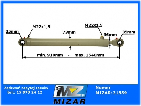 Siłownik hydrauliczny prasy Sipma 5270075110 CJ2F6336630-23578