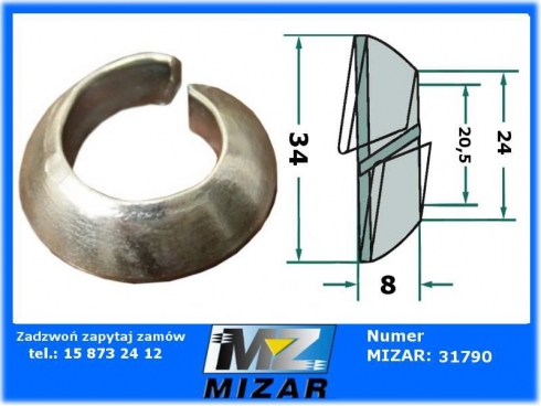 Podkładka sprężysta do kół 20,5mm-23762