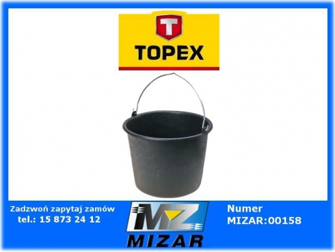 WIADRO BUDOWLANE 12l TOPEX 13A712 WYTRZYMAŁE-23975