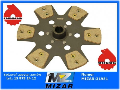 Tarcza sprzęgła 1-st. fi 280 Z-18 ceramiczna Zetor 72011175 72011175-24029