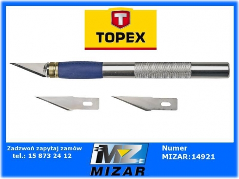 NOŻ MODELARSKI 3 OSTRZA TOPEX 17B703-24044