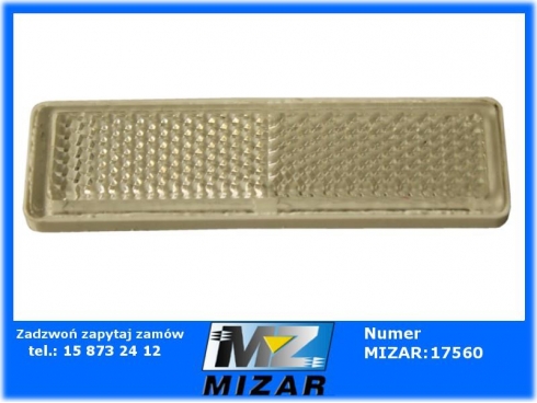 ODBLASK PROSTOKĄTNY 70x20mm BIAŁY SAMOPRZYLEPNY-24755