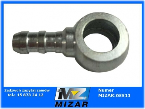 Końcówka oczkowa przewodu paliwa oczko 10mm na wąż 10mm-24904