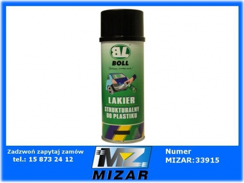 Lakier do zderzaków struktura czarny spray 400ml Boll-25834