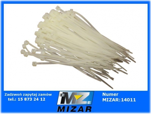 OPASKA PLAST. 96x2,5mm BIAŁA 100szt.-26021