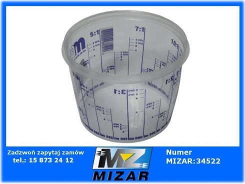 Kubek lakierniczy z podziałką do mieszania 550ml-26185