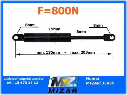 Amortyzator gazowy Stabilus 094684 800N-26368