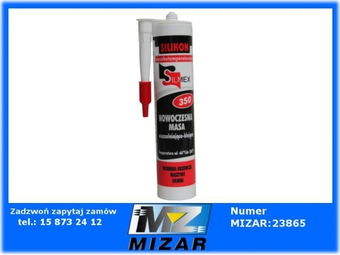 SILIKON WYSOKOTEMPERATUROWY do 350' CZERWONY 300ml-26770