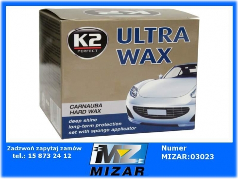 Wosk pasta Carnauba + gąbka Ultra Wax K2 250g-26787