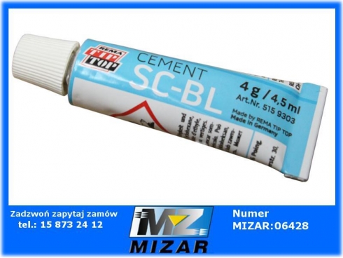 Klej do wulkanizacji opon 4g / 4,5ml SPECJAL CEMENT BL TIPTOP-27318