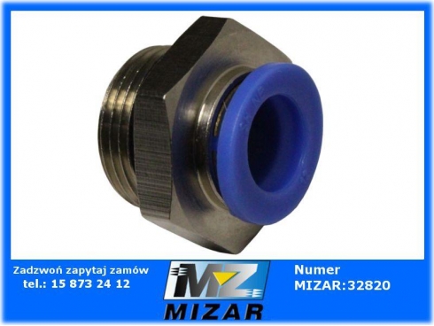 Szybkozłącze Tekalanu 12mm M22x1,5 proste plastikowo-metalowe-27693