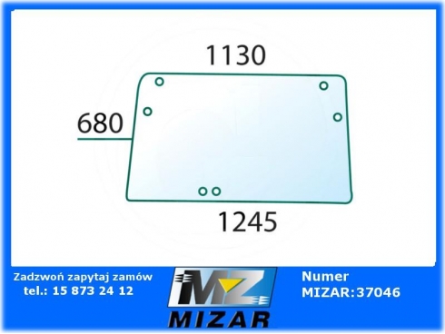 Szyba tylna Case IH 440 540 640 740 840 940 1989731C1-28184