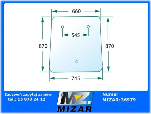 Szyba boczna Belarus 80 82 900 920 806708901 80-6708901-28134