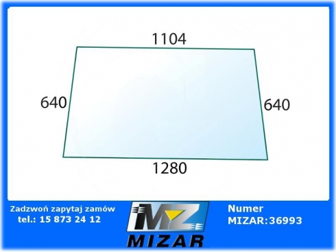 Szyba tylna Case IH 433 533 633 733 833 554 644 520416-28144