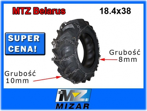 ŁAŃCUCH ŚNIEGOWY PRZECIW POŚLIZGOWY MTZ 18.4x38 1szt.-28436