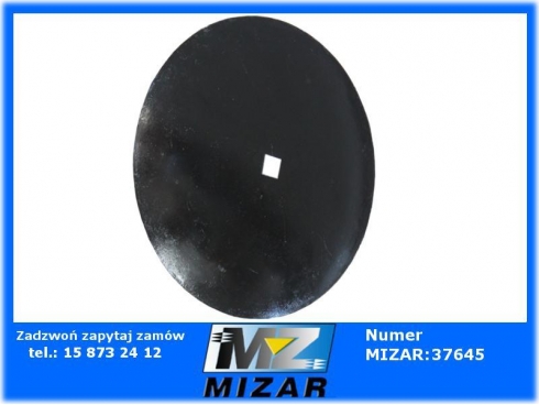 Talerz do talerzówki 660x6mm 1-otwór 41x41mm gładki AGTECH 1240040040-28747