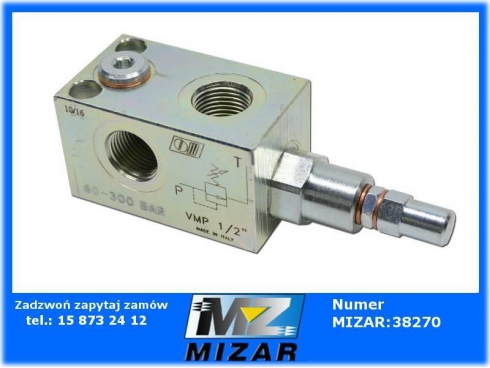 ZAWÓR PRZELEWOWY VMP 1/2" 70l 80-300 Bar-29013