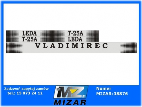 Naklejki na maskę T-25 Leda Vladimirec-29452