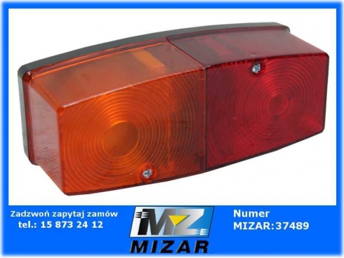 Lampa tylna zespolona żarówkowa 12V 24V z kierunkowskazem i światłem stopu Horpol-29613