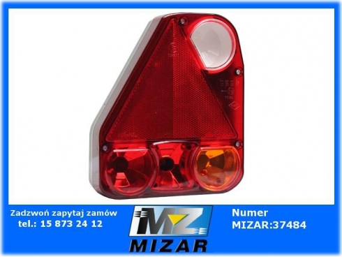 Lampa tylna lewa narożna zespolona żarówkowa 12V 24V Horpol-29869