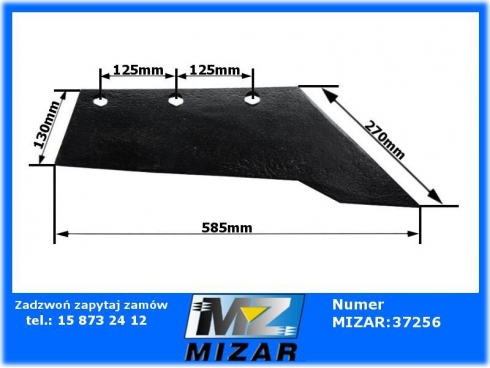 Lemiesz prawy Eberhardt Gassner Widder S-54554-30425