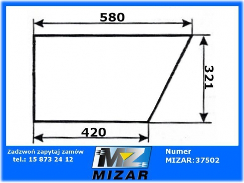 Szyba dolna drzwi MF POM Zamość-30561