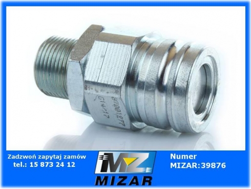 Szybkozłącze męskie wtyczka hamulcy hydraulicznych M22x1,5 GZ Granit-30668