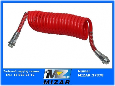 Przewód spiralny M22x1,5 4,5m czerwony Polmo-30786