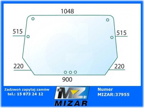 Szyba tylna Deutz SEK 461-D81 4507C 4807C 5207C 04340309-30890