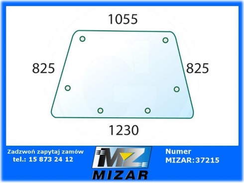 Szyba przednia przyciemniana Case XL 743 745 844 1535093C2-30838