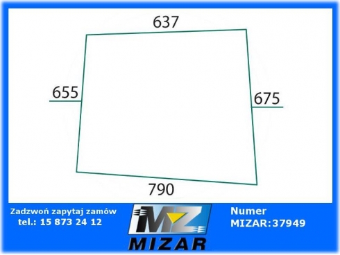 Szyba drzwi górna L/P Deutz SEK 461-D81 04339848-30871