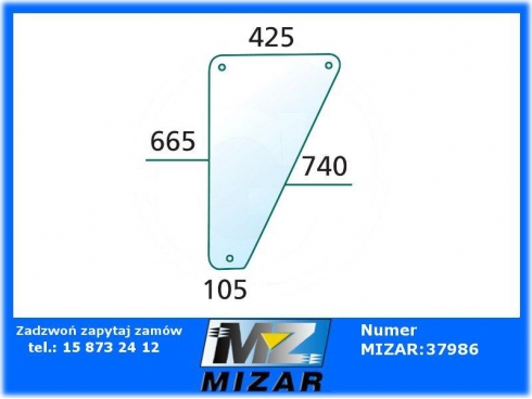 Szyba dzielona L/P Deutz DX 85 90 110 120 140 160 04337768-30903