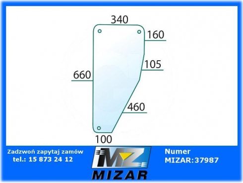 Szyba dzielona L/P Deutz DX 85 90 110 120 140 160 04337767-30904