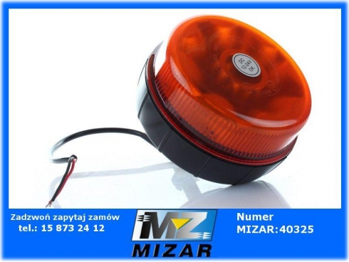 Lampa ostrzegawcza błyskowa rotacyjna 8 LED R65 R10 ze śrubą-31052