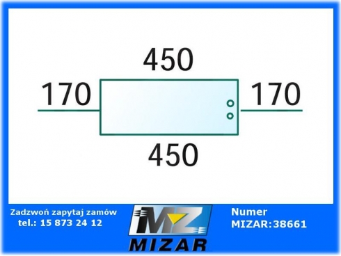 Szyba tylna dolna Fendt Farmer 103 104 105 106 108 258514210430-31426