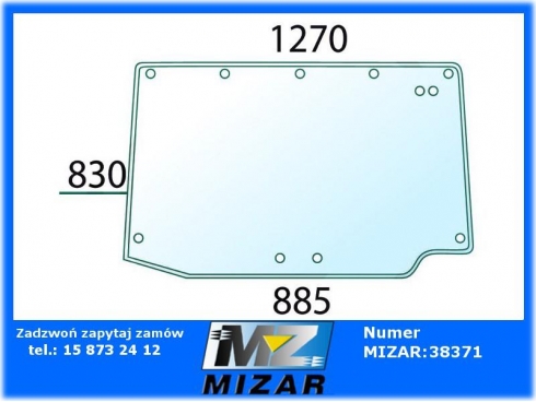 Szyba tylna Deutz Agrotrac 100 110 130 150 610 620 0.013.9605.0-31454