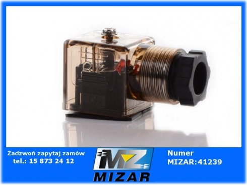 Wtyczka cewki dzielnika elektryczna z Led 12V DIN-31587