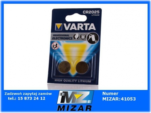 Bateria CR2025 2szt. Varta-31550