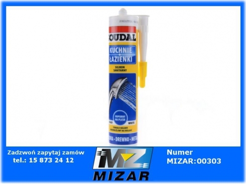 SILIKON SANITARNY BIAŁY 280ml SOUDAL-31606